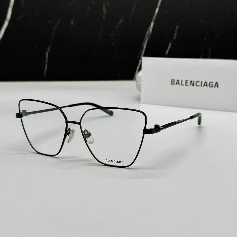 NEW BALENCIAGA BB0170O 003 CAT EYE BLACK WOMEN EYEGLASSES BALENCIAGA